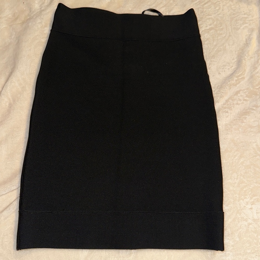Bcbg maxazria black mini power skirt size xxs